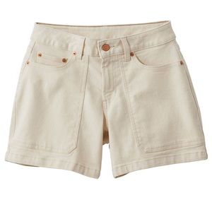 L.L Bean Cream Denim Shorts